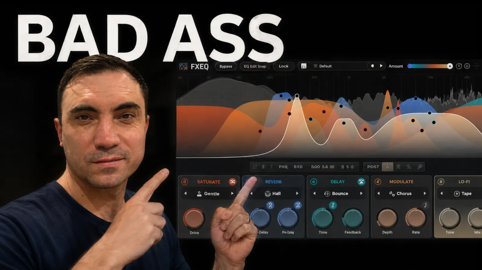 iZotope FXEQ plugin interface — frequency specific effects