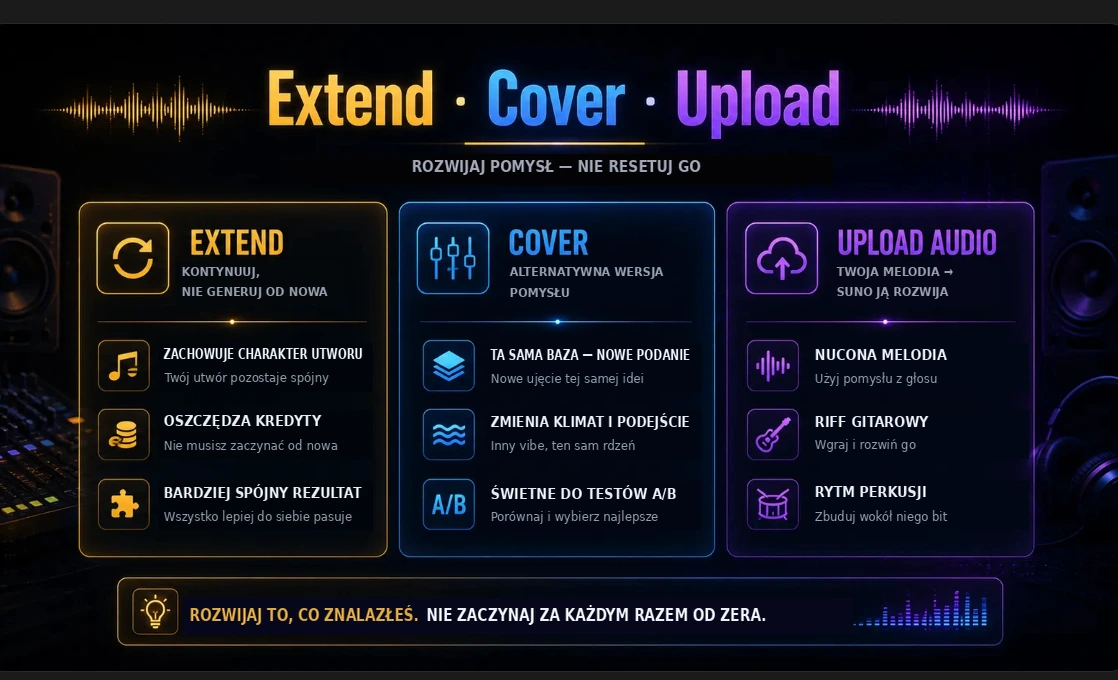 Extend · Cover · Upload