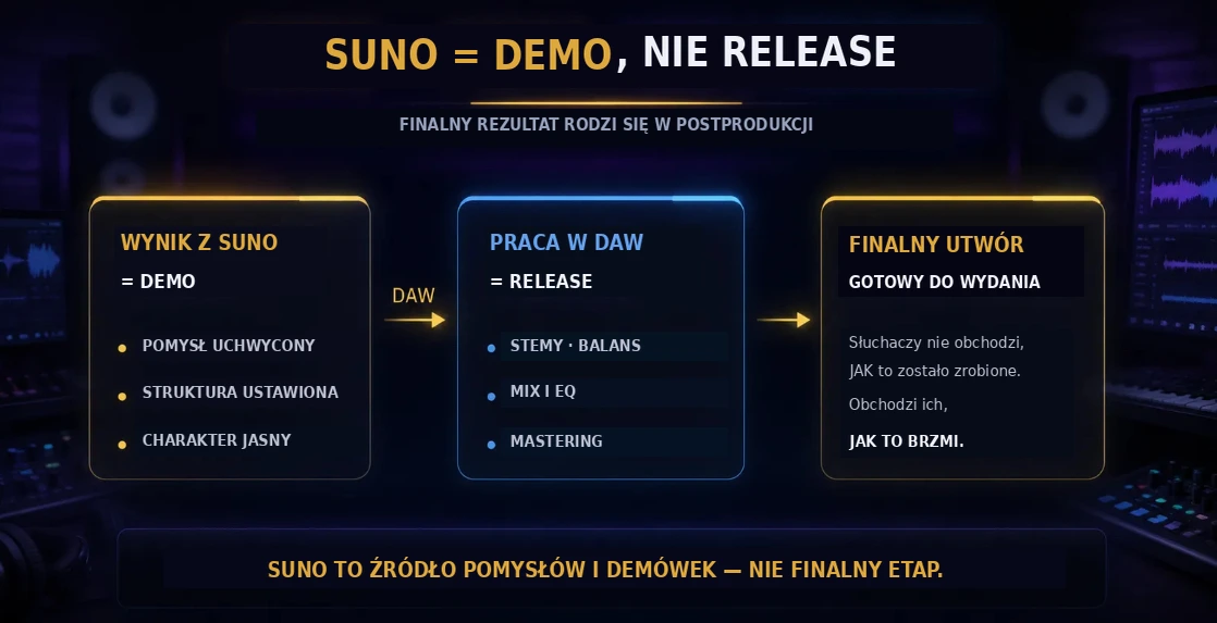 Suno = Demo, nie release