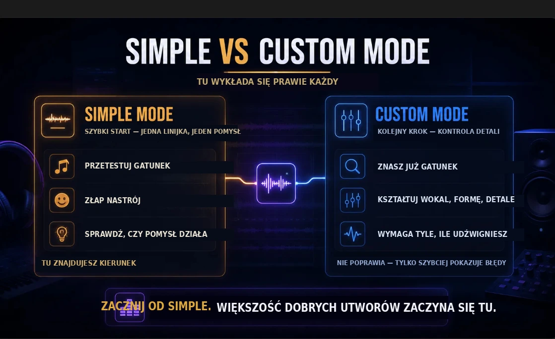 Simple vs Custom Mode