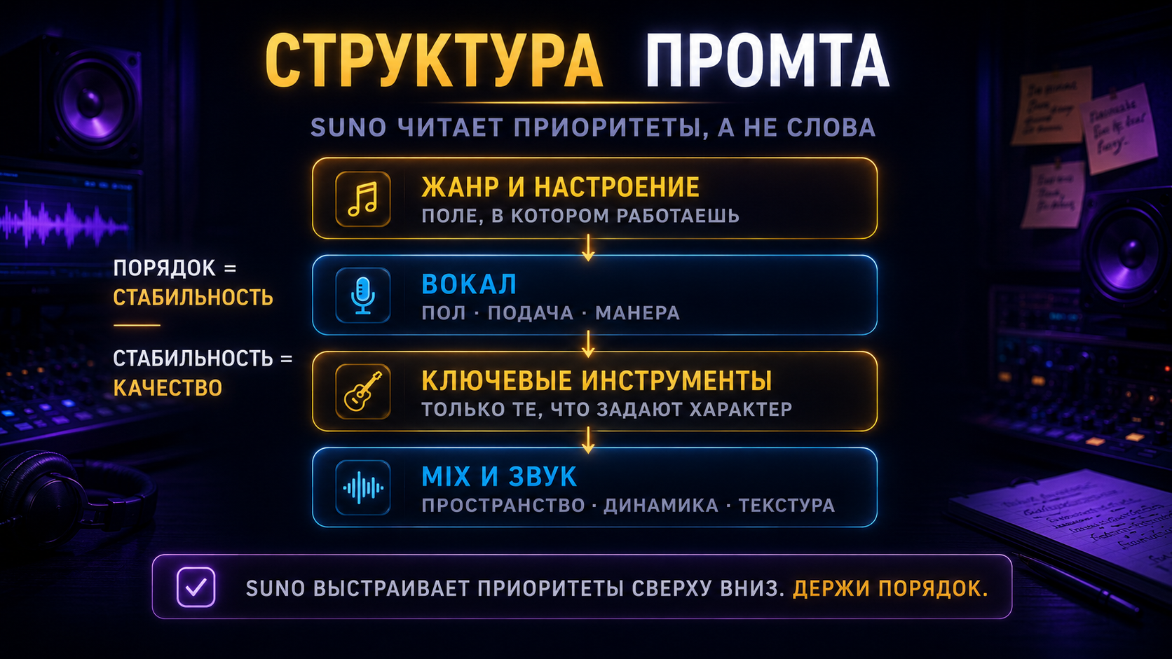 Структура промпта в Suno