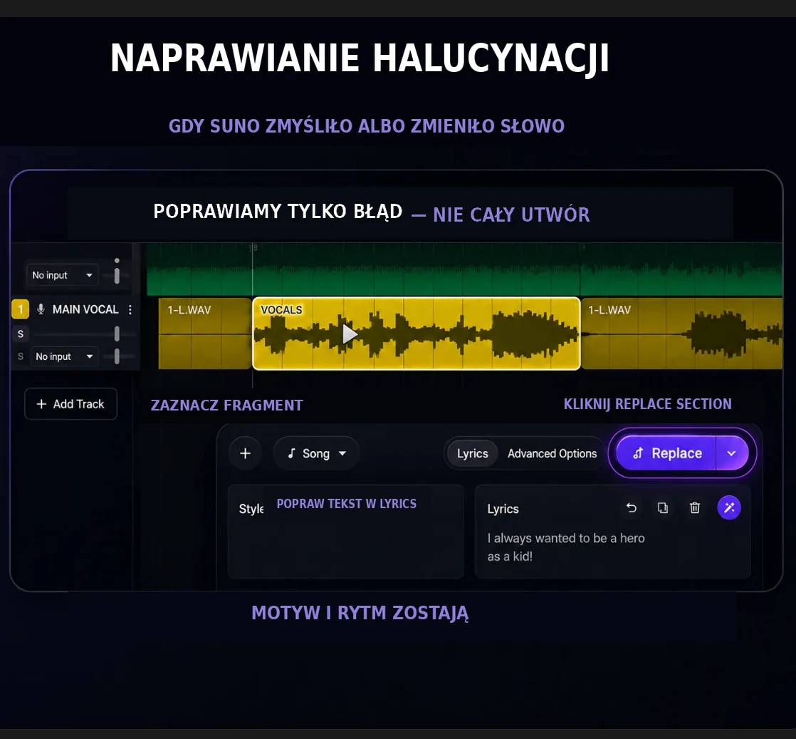 Napraw tylko błąd — nie cały utwór